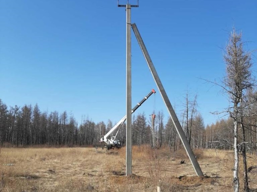 Реконструкция подъезда к селу Тасей началась с обустройства освещения